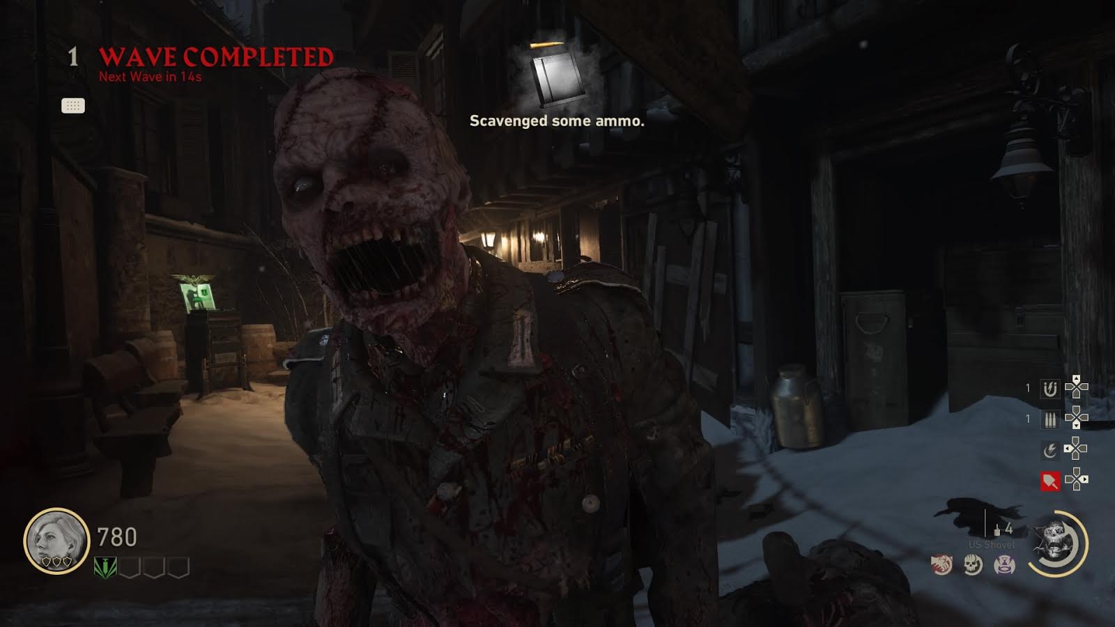 AH A ZOMBIE... and the Zombies mode HUD!